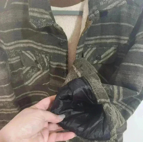 Jachs Quilted sherpa lined wool outerwear jacket, Size large - Picture 8 of 13